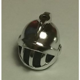   x167, 4503, 59858  | Chrome Silver Minifig, Headgear Helmet Castle with Fixed Face Grille | Custom Chromed by Bubul
