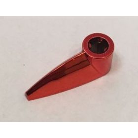   X346 Chrome-RED   Bionicle 1 x 3 Tooth with Axle Hole (R) Part x346 or 41669 chromed by Bubul