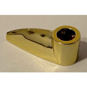   X346 Chrome Gold Bionicle 1 x 3 Tooth with Axle Hole   Part:x346 or 41669 chromed by Bubul