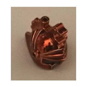   x43 Chrome Copper Minifig, Headgear Helmet Castle with Dragon Crown Top    x43  Chromed by Bubul