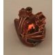 x43 Chrome Copper Minifig, Headgear Helmet Castle with Dragon Crown Top    x43  Chromed by Bubul